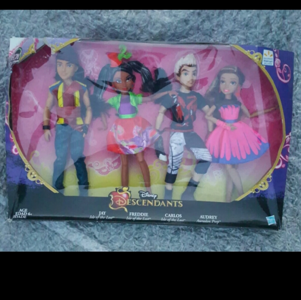Disney descendants neon lights ball 4 pack-NEW